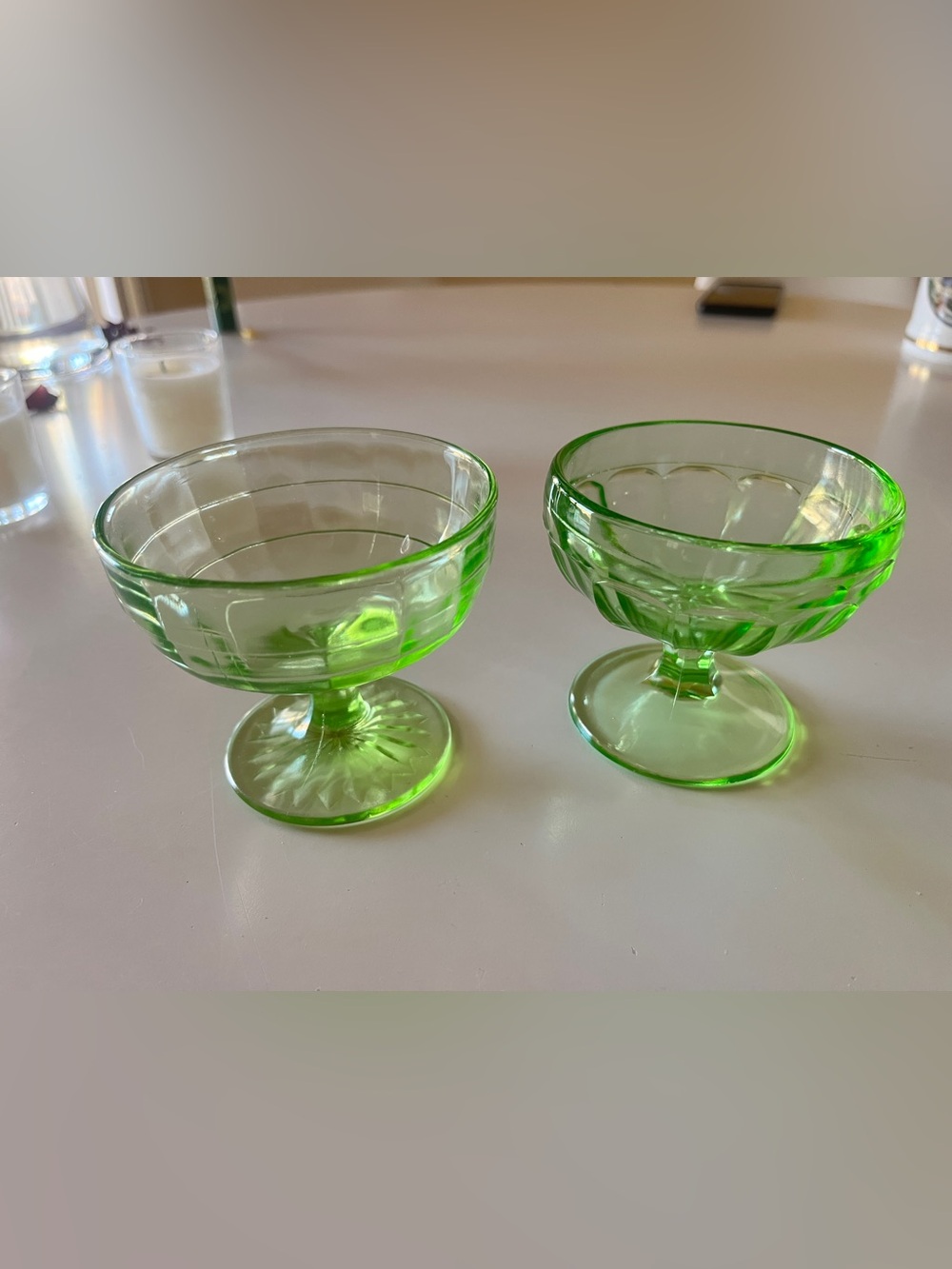 Two uranium glasses